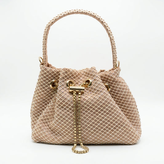 Rhinestone Bucket Handbag